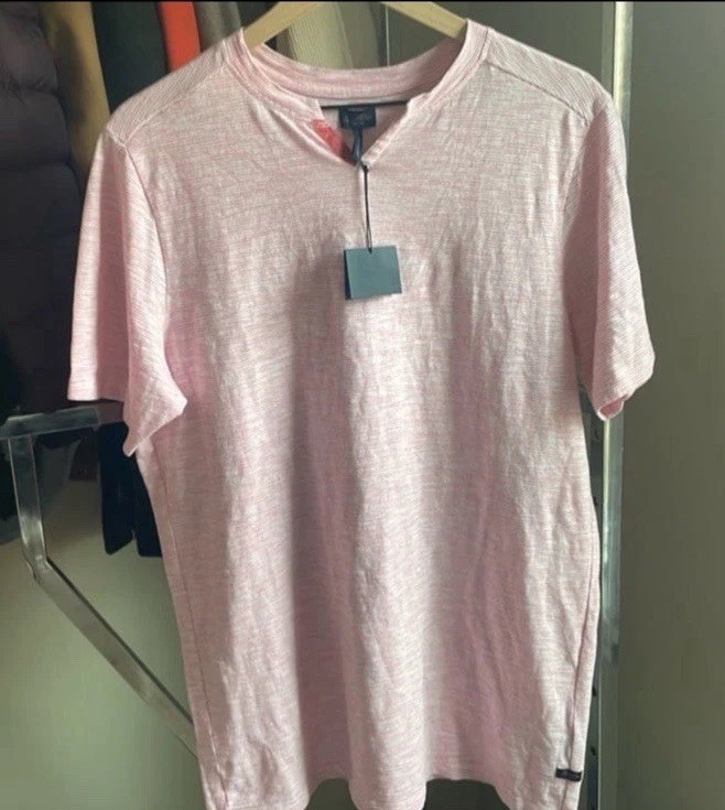Good Man Brand Striped Victory V Notch Tee Nwt gallery