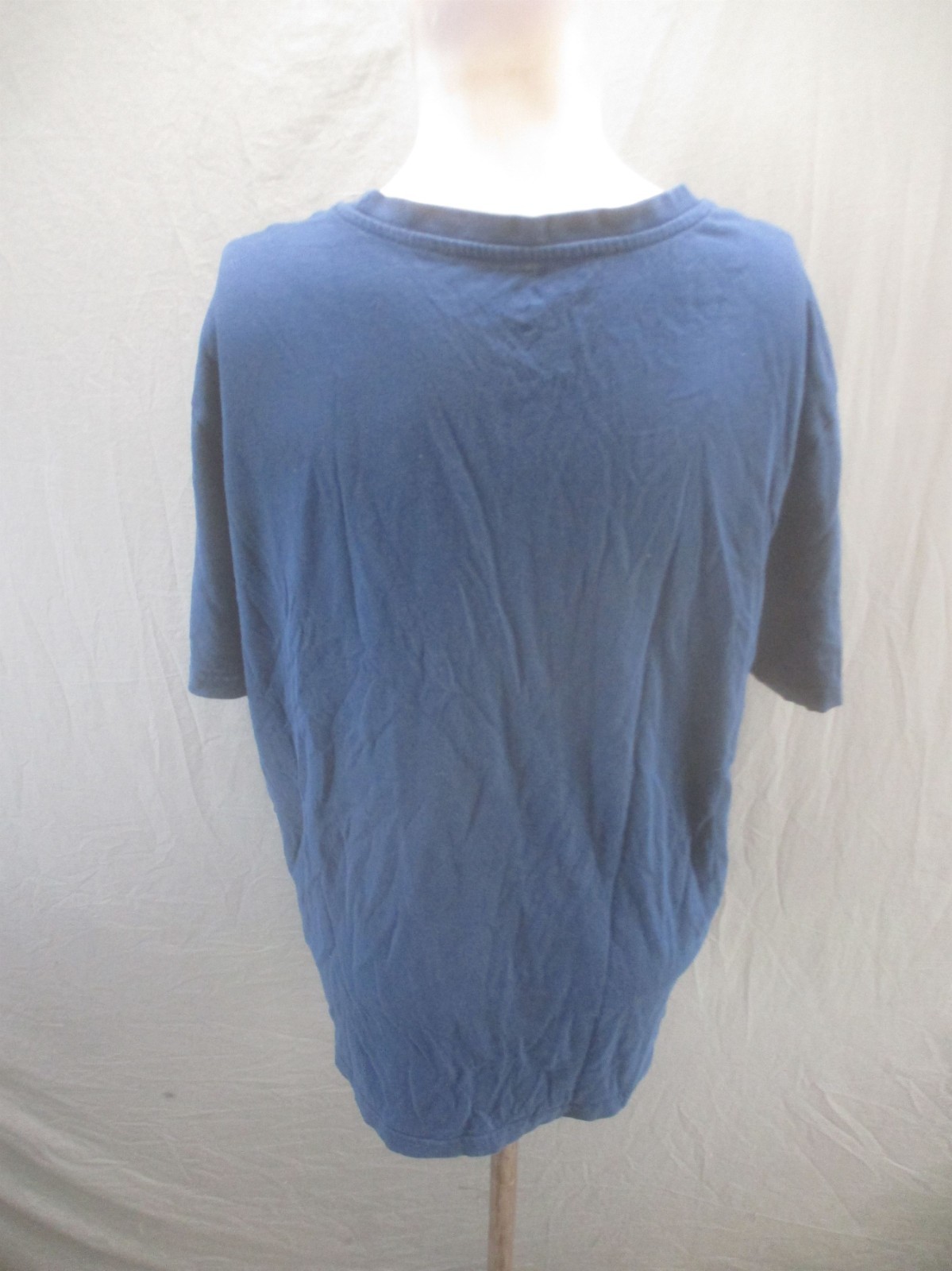 Dip Size L Mens Navy Blue Print 100% Organic Cotton Casual Comfy TShirt 864 gallery