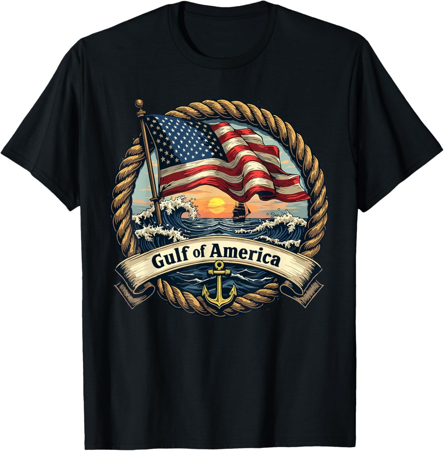 2025/Gulf Of United States Of America Vintage Nautical Unisex T-Shirt gallery