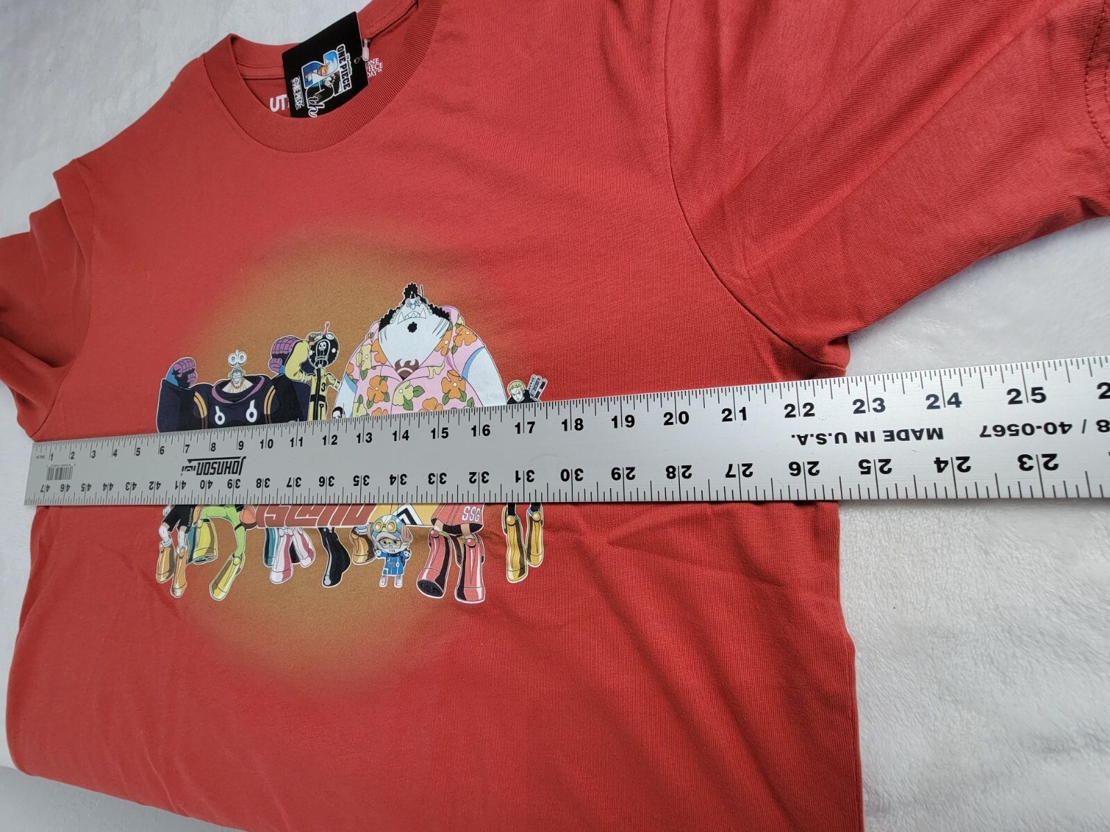 Uniqlo UT One Piece 15th Anniversary Dark Orange T-Shirt Large Cotton Unisex New gallery