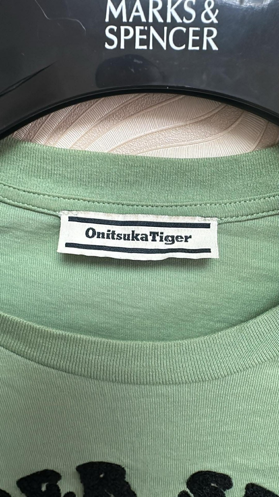 Onitsuka Tiger GRAPHIC TEE. t-shirt green. size M. gallery