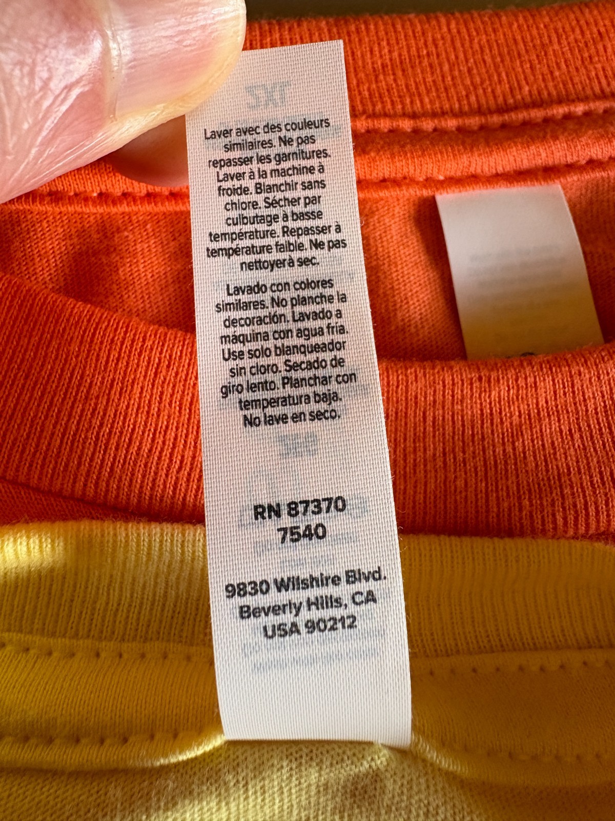 2 Bella + Canvas Mens Solid Color T Shirts 1 Orange 1 Yellow 100% Cotton Sz XXL gallery