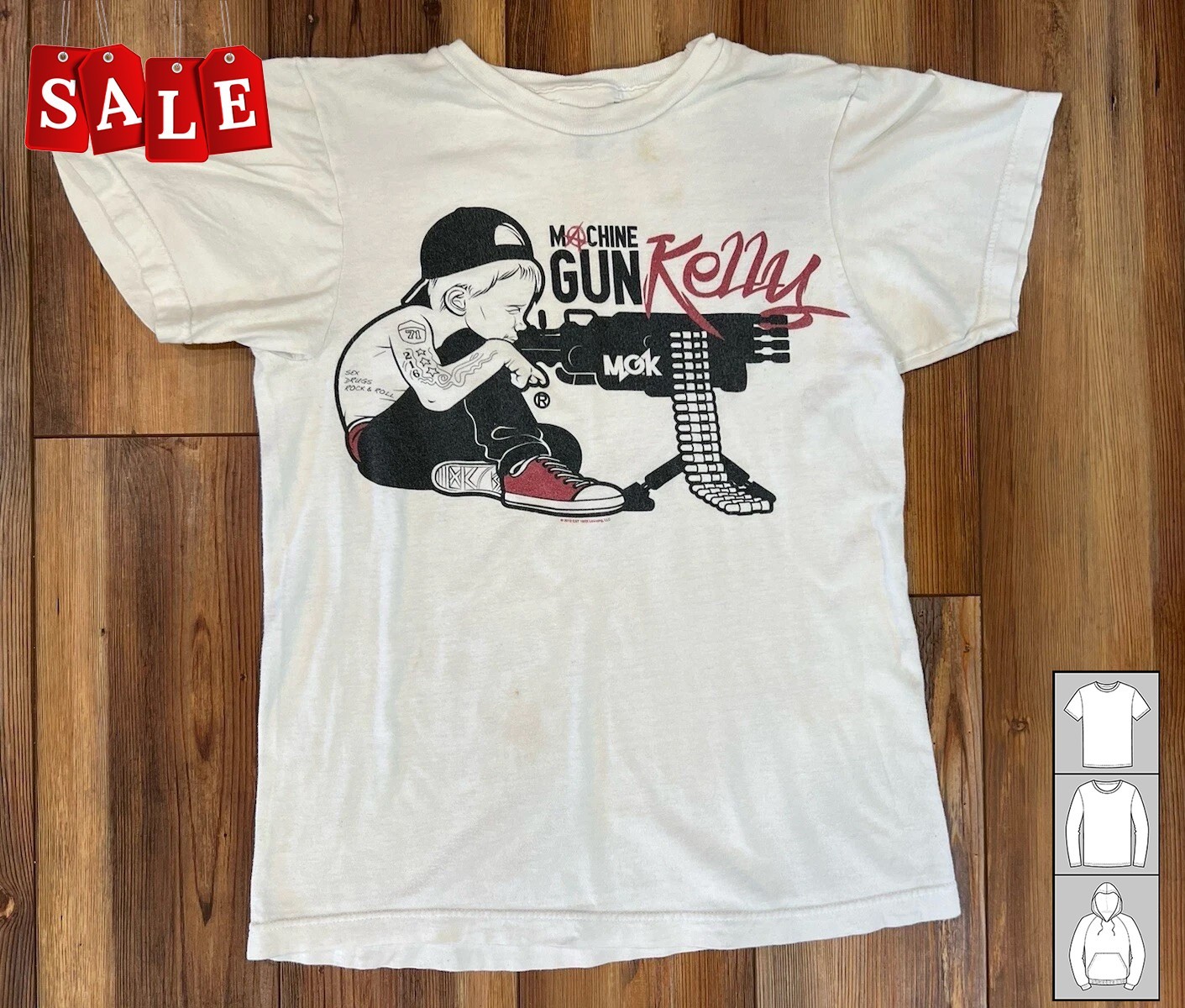 New Popular Machine Gun Kelly MGK 2012 Lace Up Gift For Fans Men All Size NH353