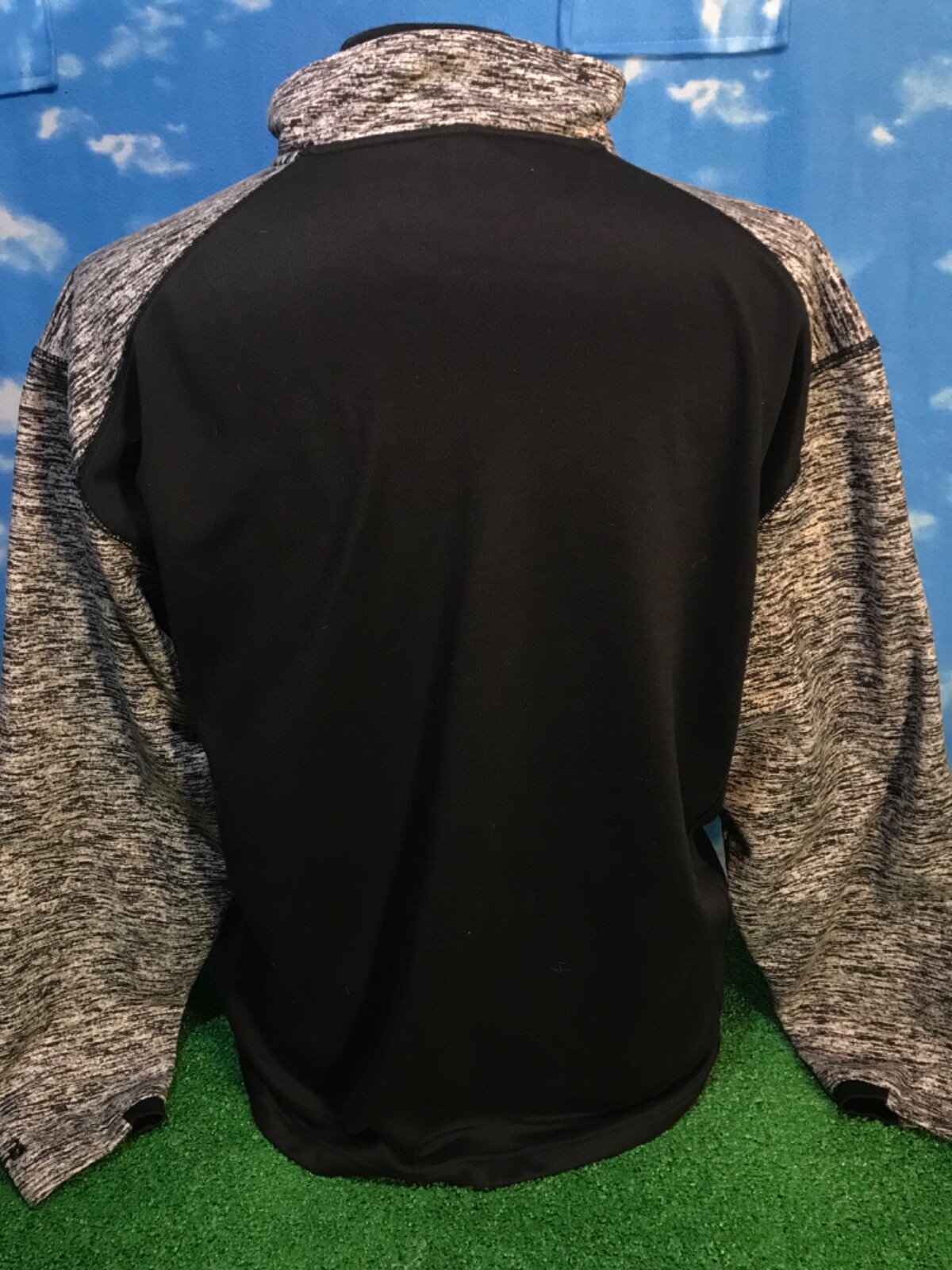 Concordia Cardinals Jacket Sweatshirt Pullover Large Baseball 1/4 zip black C42 gallery