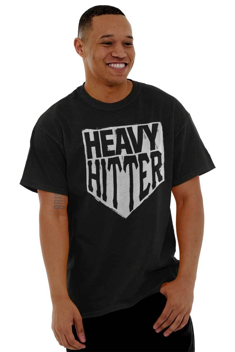 Baseball Sports Athlete Heavy Hitter Base Mens Casual Crewneck T Shirts Tees gallery