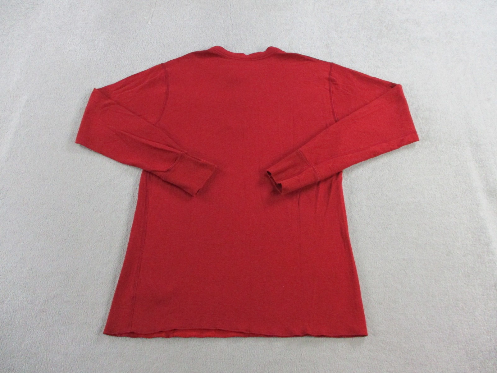 LL Bean Shirt Mens Medium Tall Red River Driver Henley Wool Blend Long Sleeve gallery