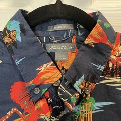 Eddie Bauer Men’s Small Camp Life Classic Fit Button Down Shirt Cotton summer