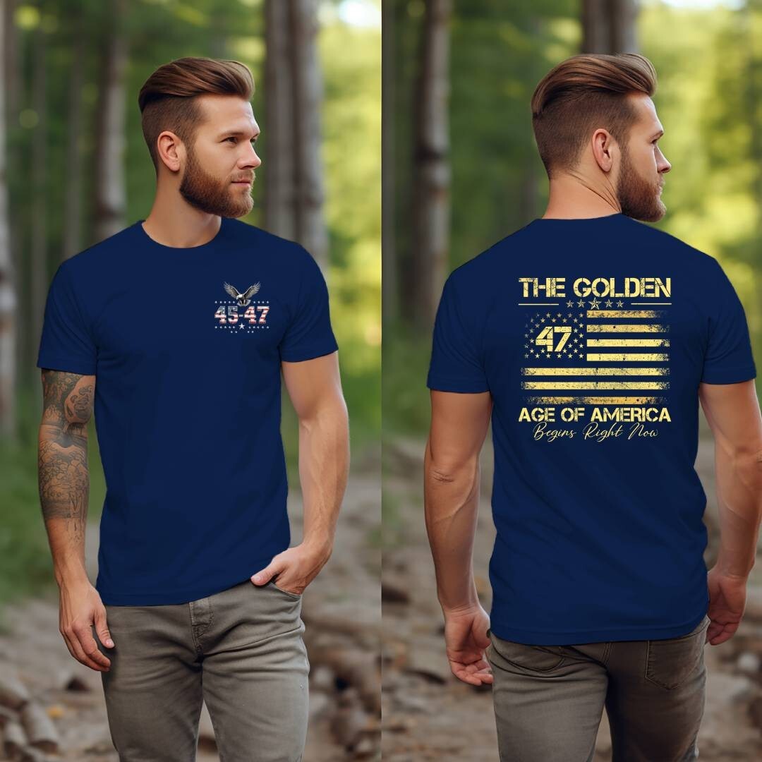 Trump Vance 2024 The Golden Age of America Great MAGA Golf 45 47 Eagle T-Shirt gallery