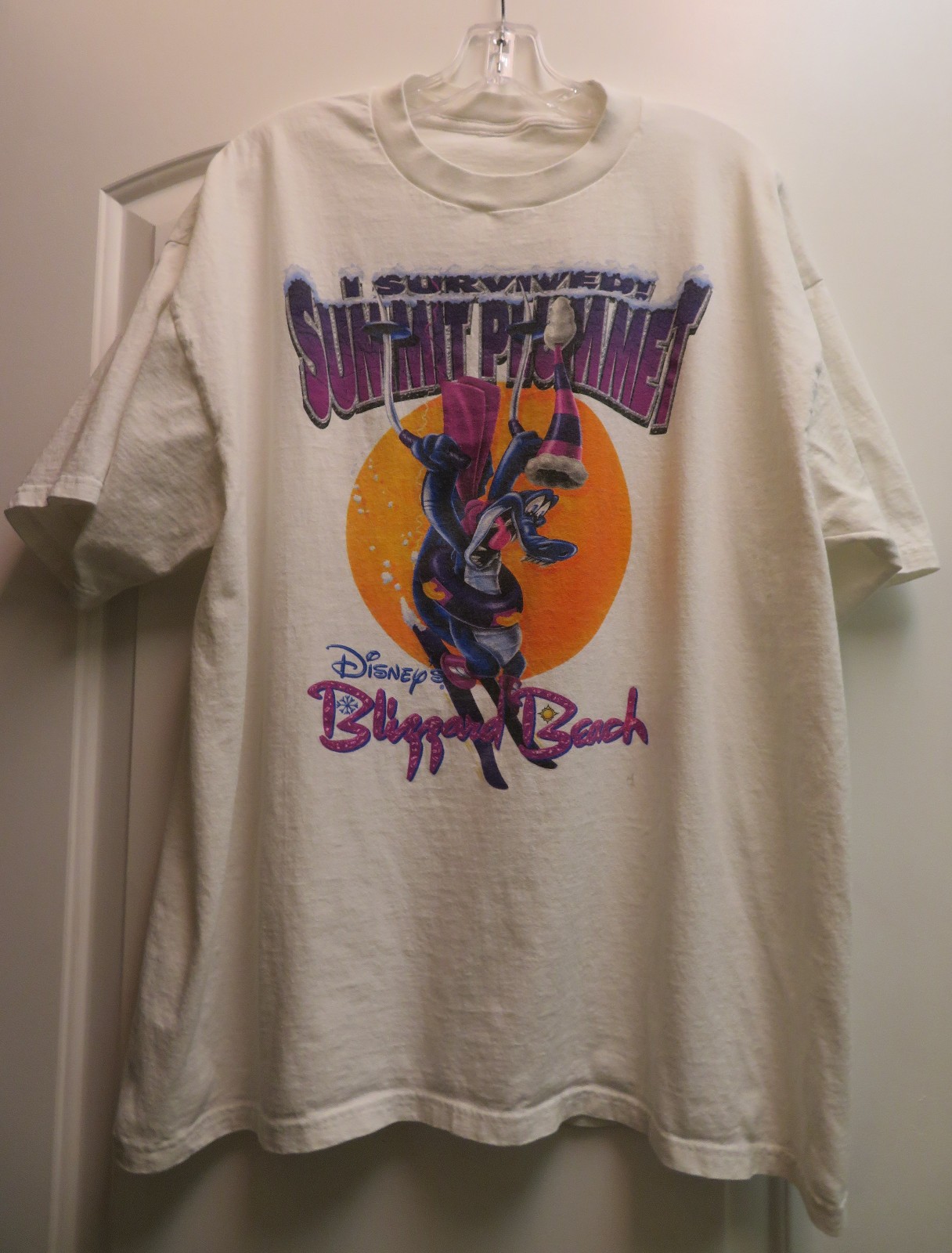 Vintage 90s Disney Blizzard Beach/Summit Plummit Men's XL tshirt-see Description gallery