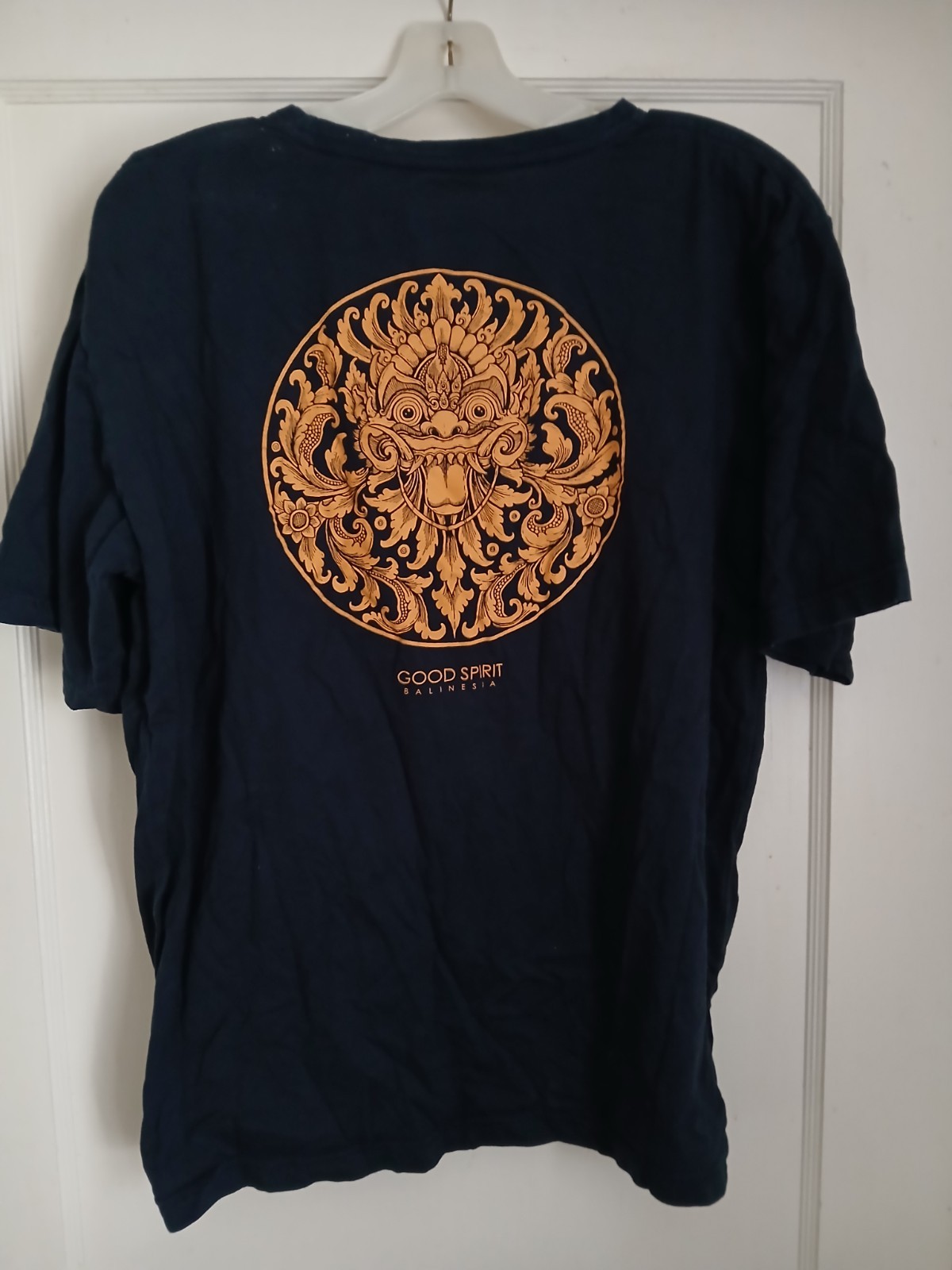 Spectacular NEW Balinesia XXL Dark Blue T Shirt 100% Cotton BALI Indonesia In US gallery