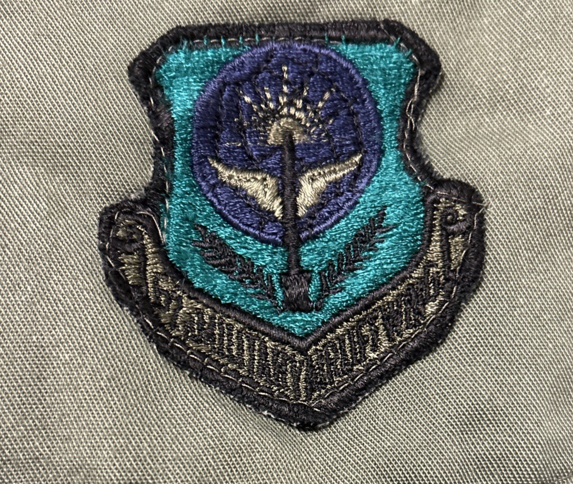 US Air Force Utility Shirt Size 14X30 SrA/E4 Patches OG-507