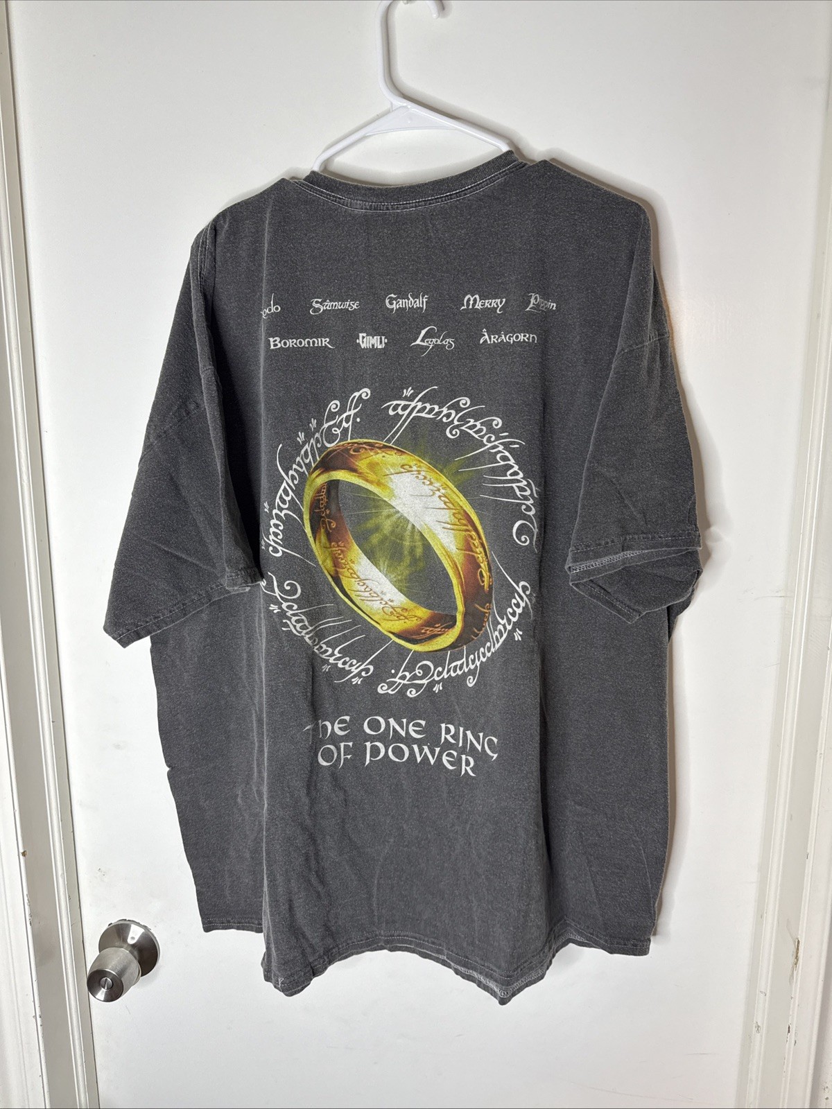Vintage Lord of the Rings Promo T Shirt, 2 Sided, 2XL One Ring to Rule Them All