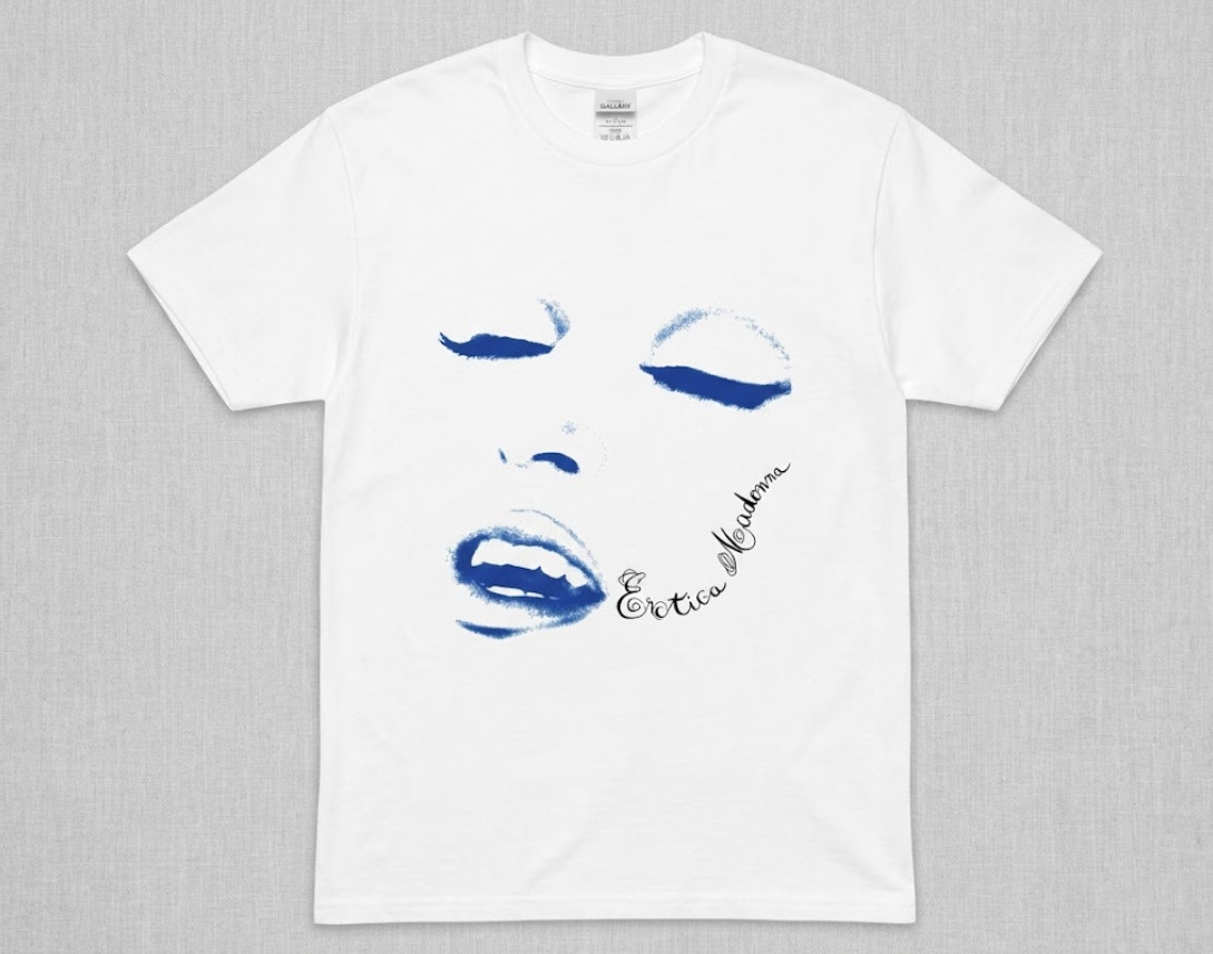 Madonna – Erotica Album Heavy Cotton White Unisex T-shirt Size S-5XL