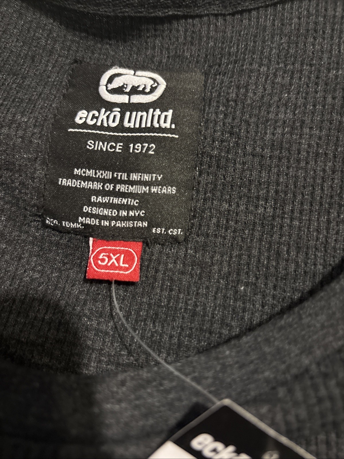 Ecko Unltd. Mens Graphic Thermal Knit Crew Neck New With Tag 5XL gallery