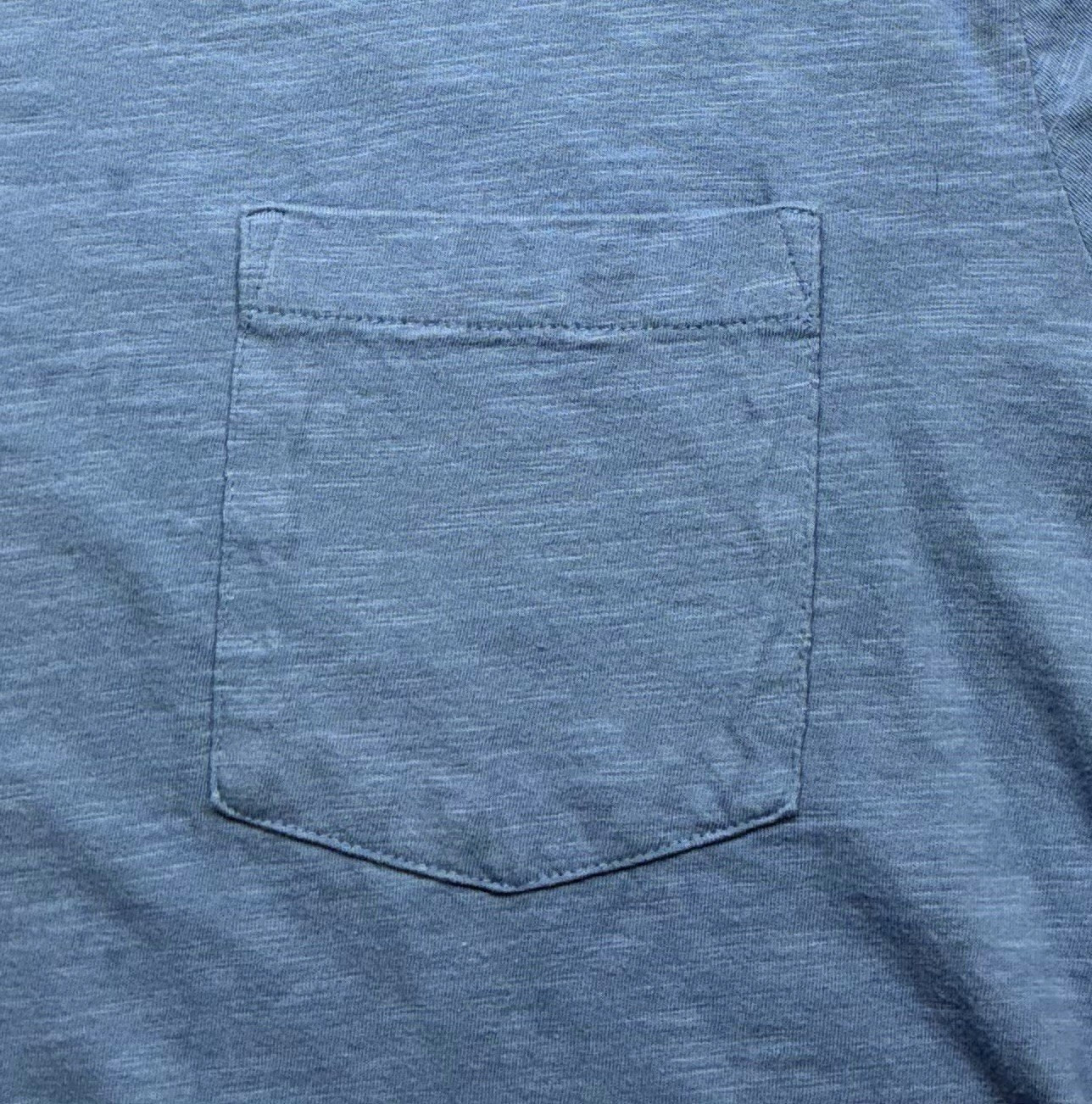 Mutual Weave Men's 3XLT Crew Neck Blue Pocket T-Shirt Short Sleeve Pre-owned gallery