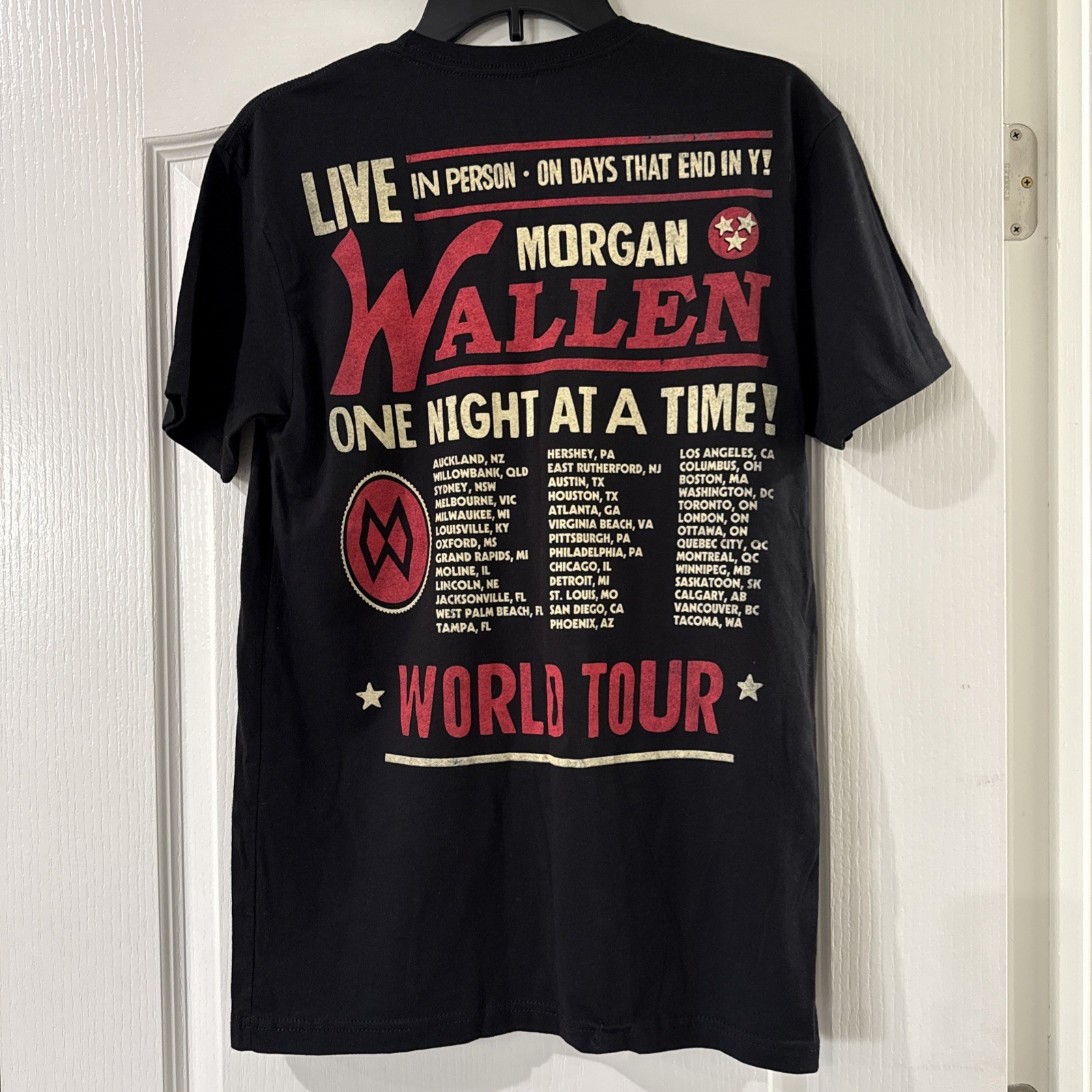Morgan Wallen One Night At A Time Tour T Shirt. Small, Concert Shirt. New gallery