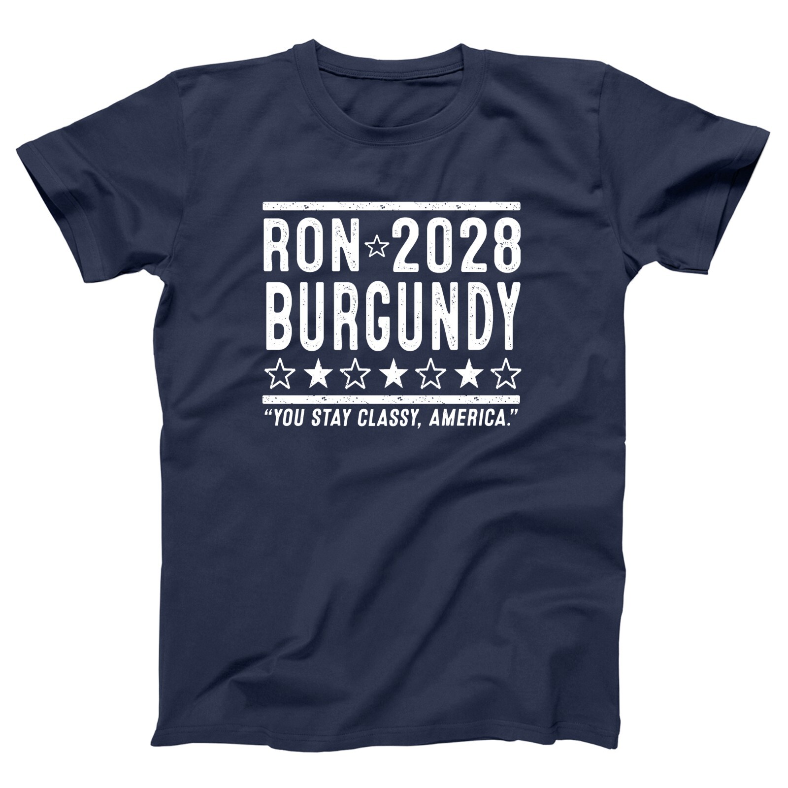 Ron Burgundy 2028 Election anchorman comedy movie Xs-5x Unisex Soft Tshirt gallery