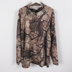 Mothwing Camo Mountain Mimicry Men’s 1/4 Zip Long Sleeve Shirt Baselayer Sz 2XL