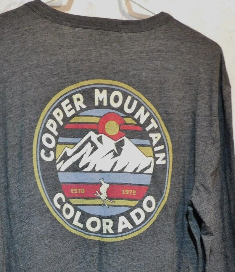 Copper Mountain T-Shirt Long Sleeve 38" Chest Colorado Soft Blended fabric gallery