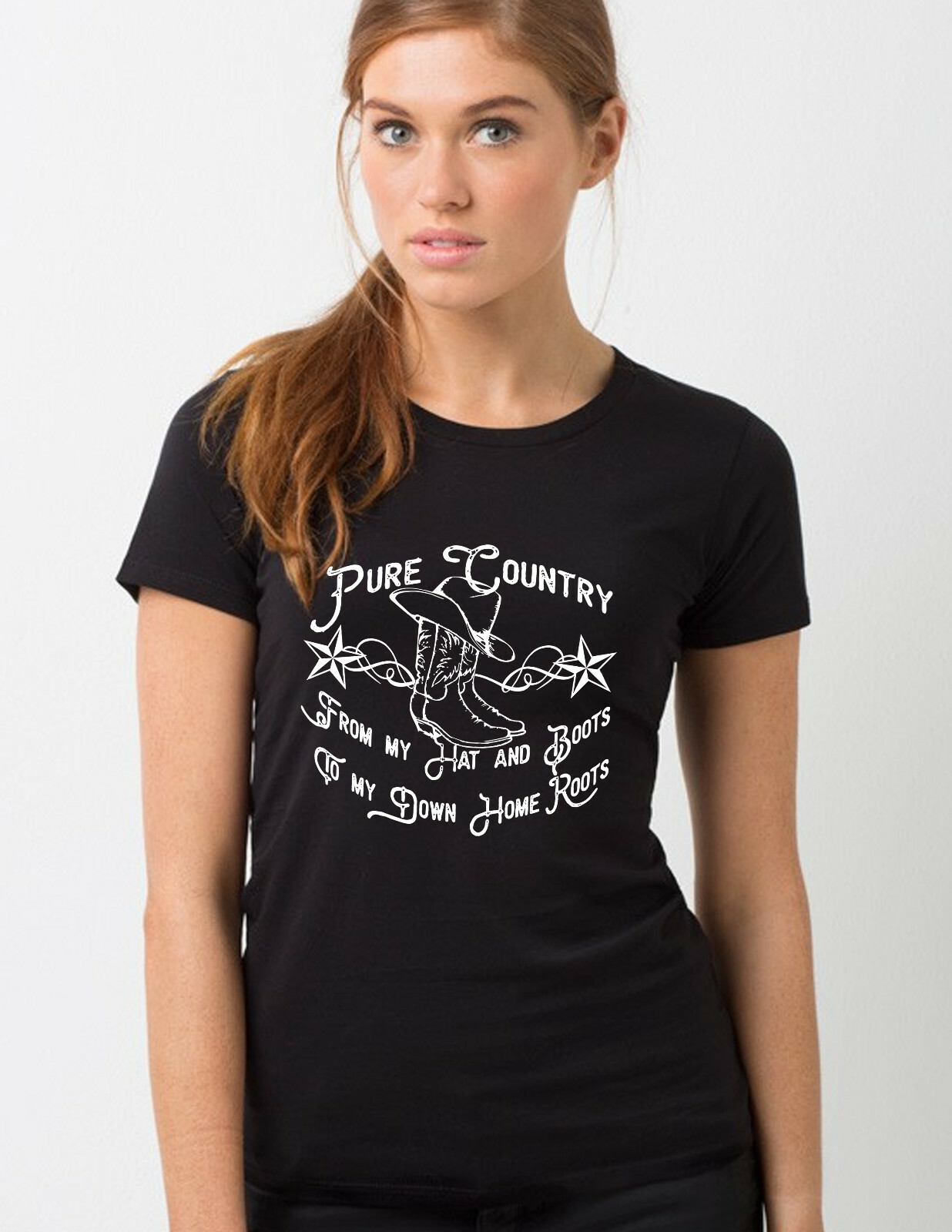 "PURE COUNTRY" Tee Unisex OR Ladies Fits Available & 4 Color Choices! gallery