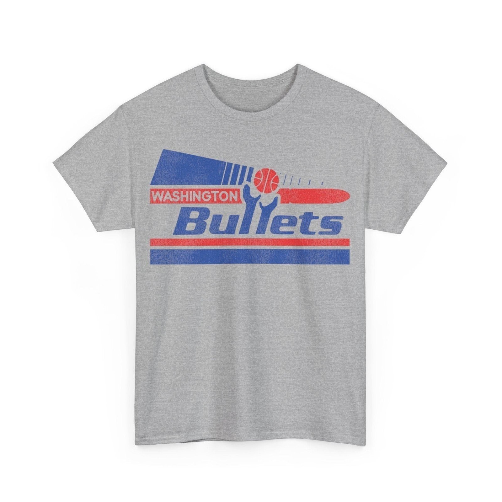Washington Bullets Basketball Pennant Nostalgic Retro T-shirt gallery