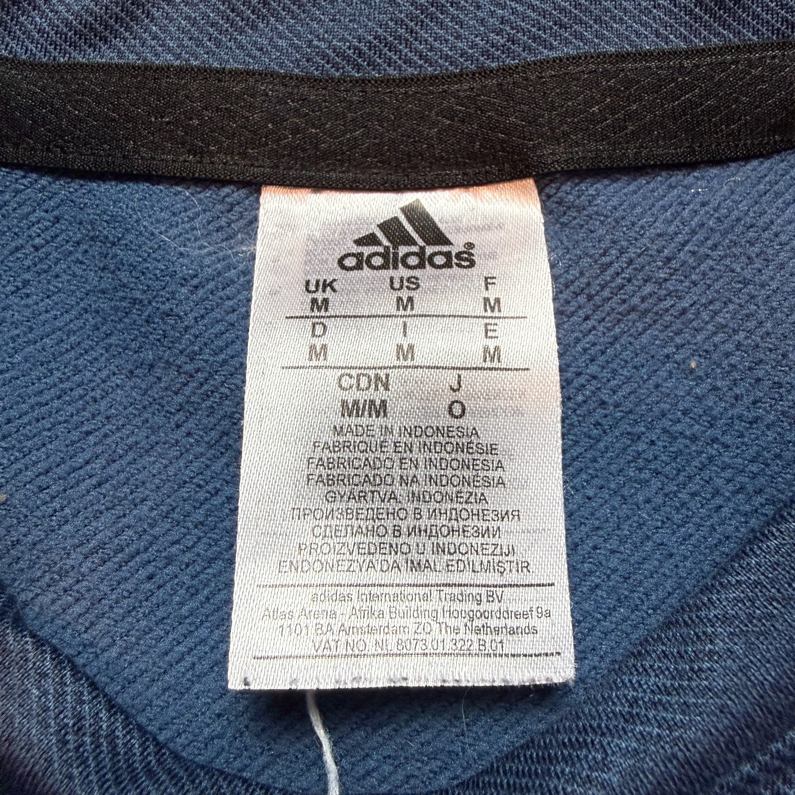 Adidas Short‑Sleeve Hoodie Kangaroo Pocket Pullover T‑Shirt Blue Men's Size M gallery