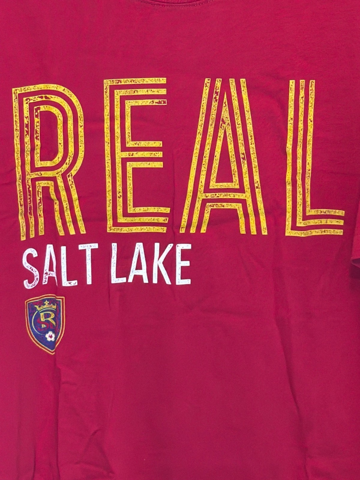 Adidas Real Salt Lake Red T-Shirt XL Short Sleeve Graphic Tee Soccer Fan Apparel gallery