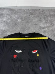 Roku Studio Dripping Eyes Tear Drop Black T- Shirt Streetwear Size 3XL