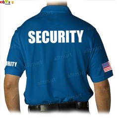 NW MEN PRINTED SECURITY PARTY POLICE STAFF UNIFORM FUNNY MMA COLLAR POLO T-SHIRT