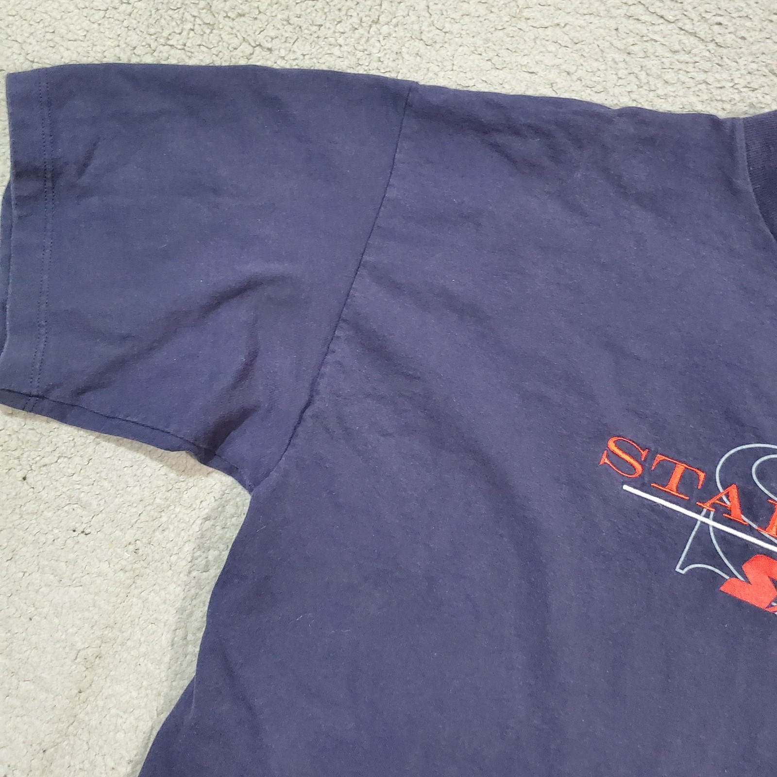 Vintage Starter Shirt Mens Extra Large Blue 90s Made In USA Short Sleeve Casual gallery