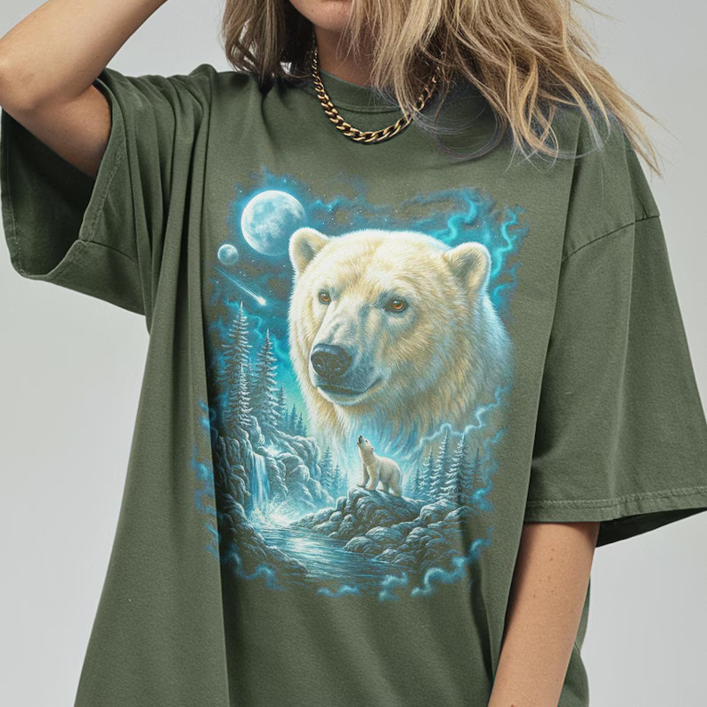 Vintage Polar Bear Comfort Tee gallery
