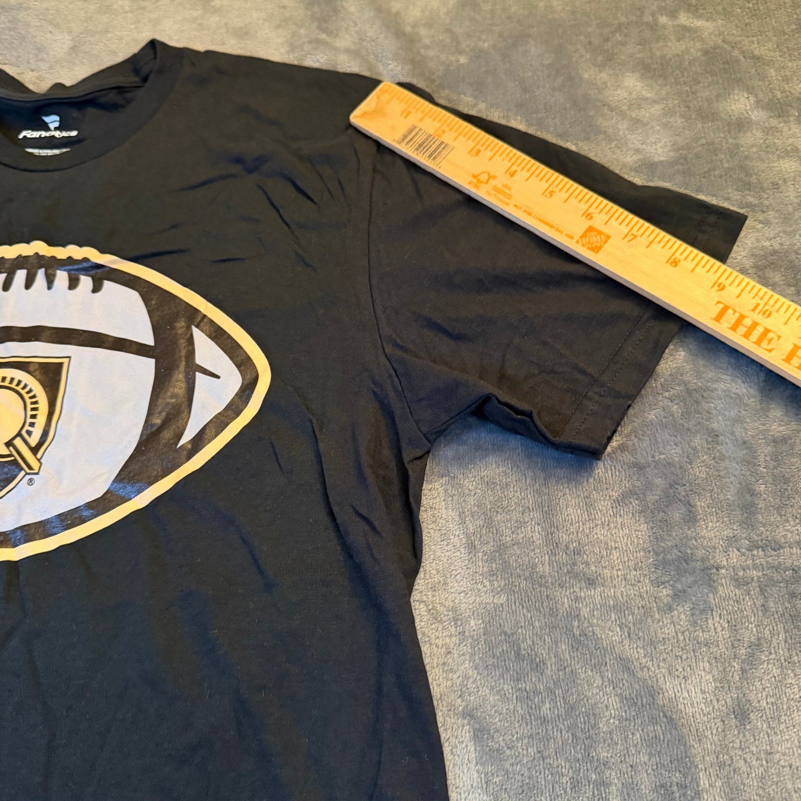 Fanatics Black Army Black Knights Football T Shirt Men's Size Medium gallery