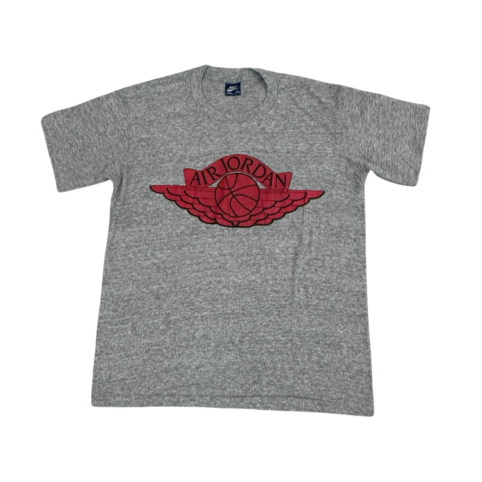 VTG Nike Air Jordan Wings Logo T-Shirt 80s Men’s XL Grey Made USA Single Stitch gallery