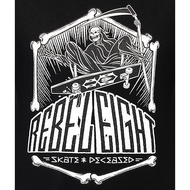 REBEL8 Skate And Deceased T-Shirt Tee Black M,L NWT Surf Streetwear NEW gallery
