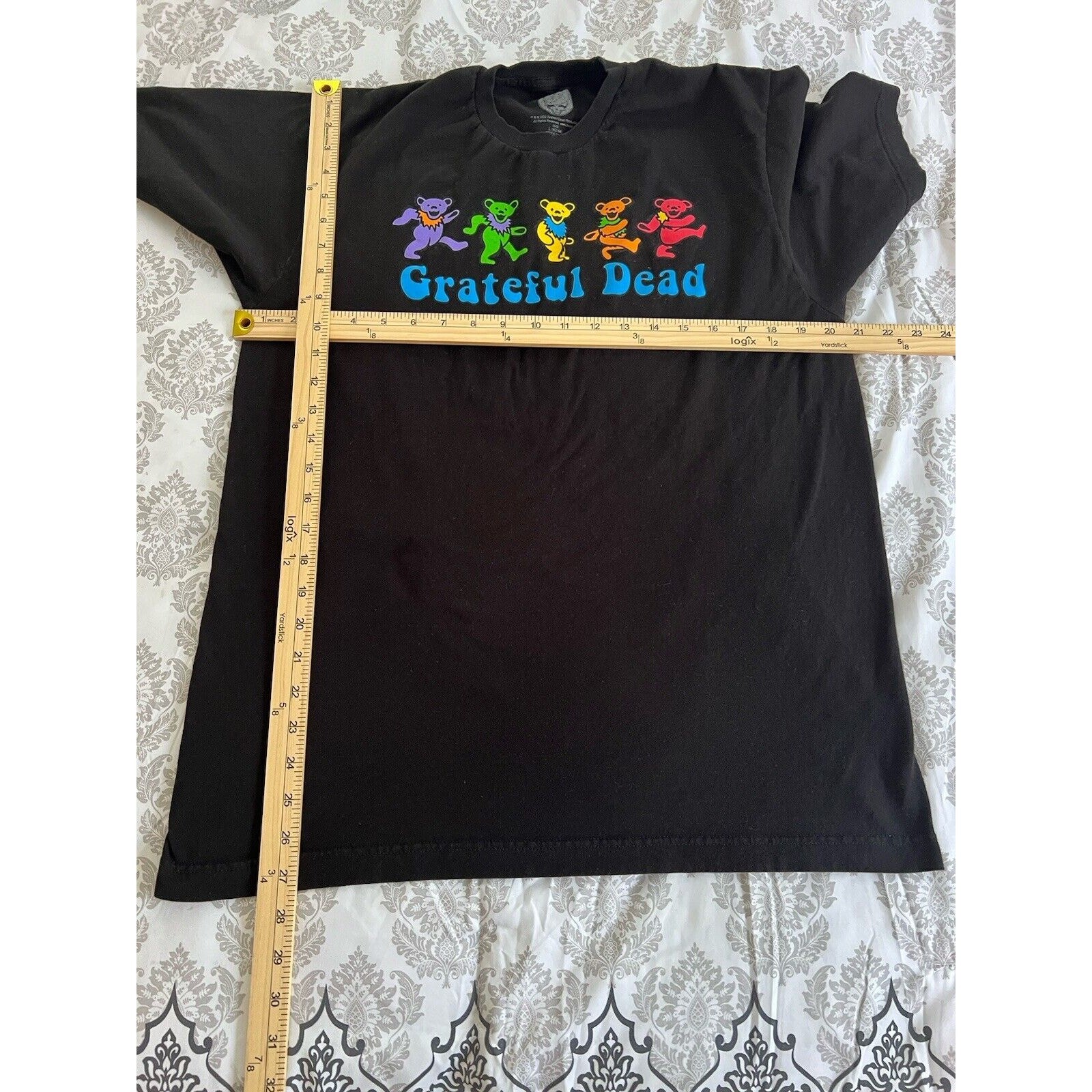 Grateful Dead Dancing Bears Short Sleeve Band Tee Size Large L Black gallery