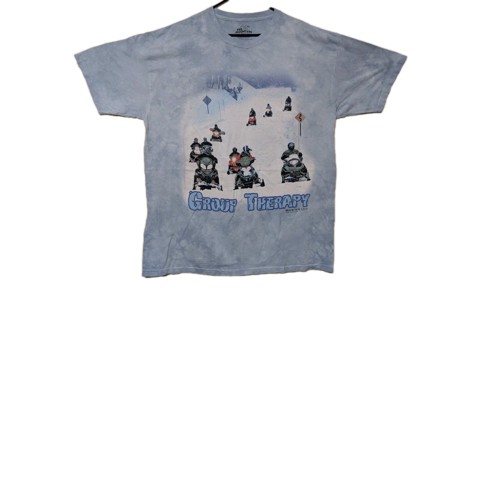 The Mountain Mens T-shirt Mt. Life Blue Group Therapy Dye Defect 2XL #5837 gallery