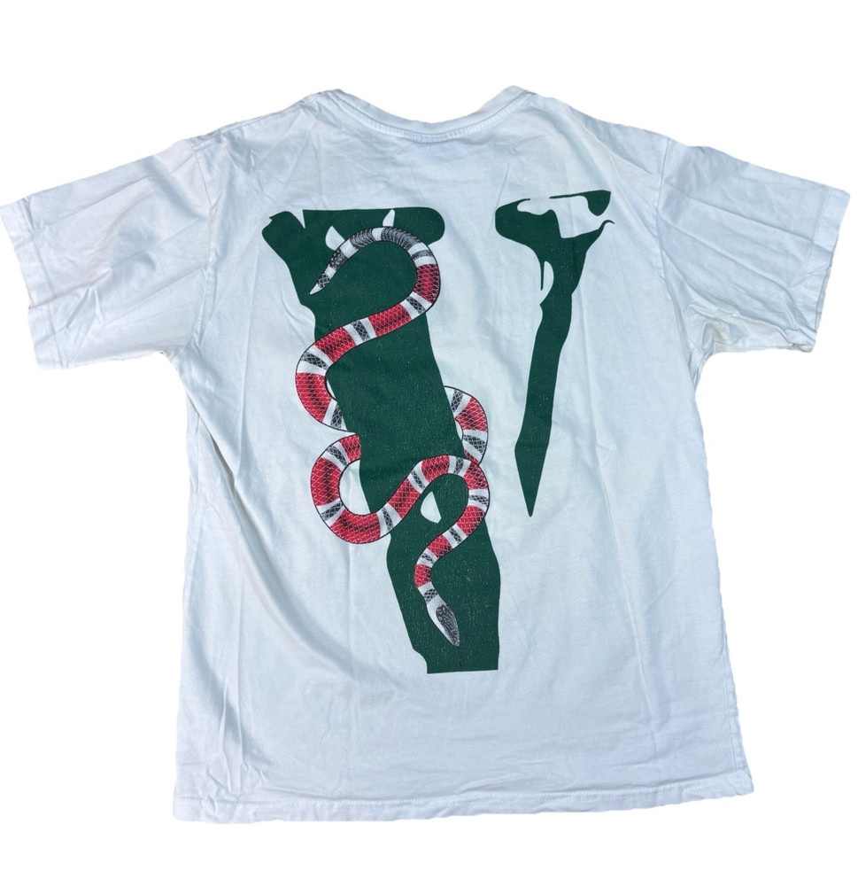 VLONE Friends Snake Double Sided White T-Shirt Streetwear Hip Hop Mens Size XL