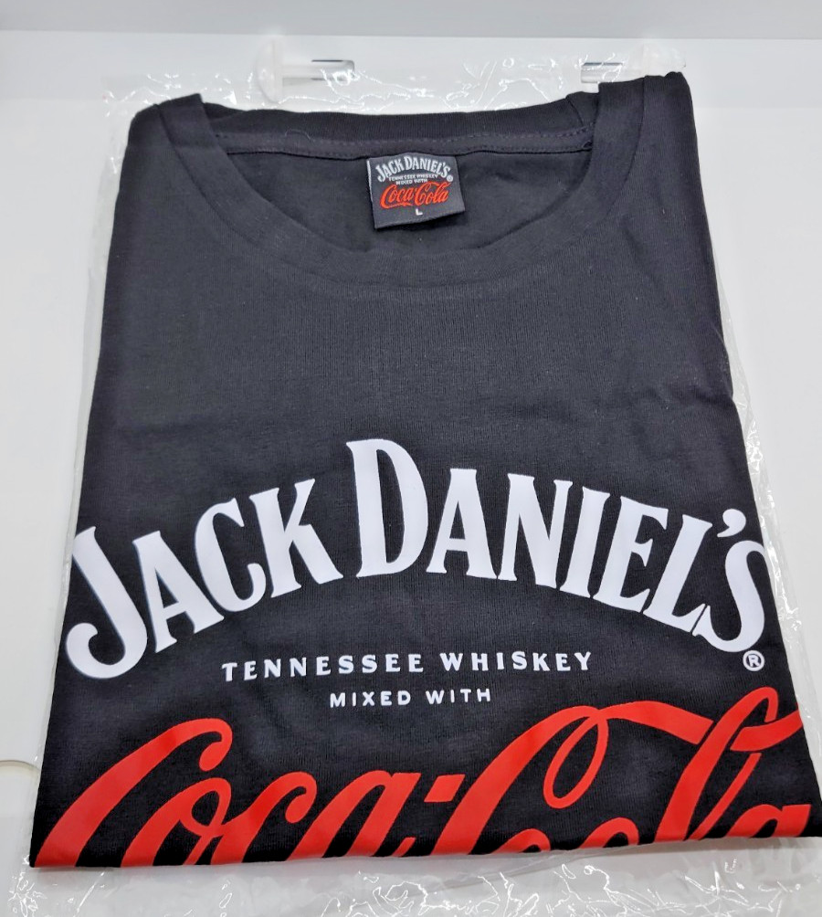 JACK DANIELS X COCA-COLA COLLABORATION LOGO TEE (SIZE L) NWT gallery