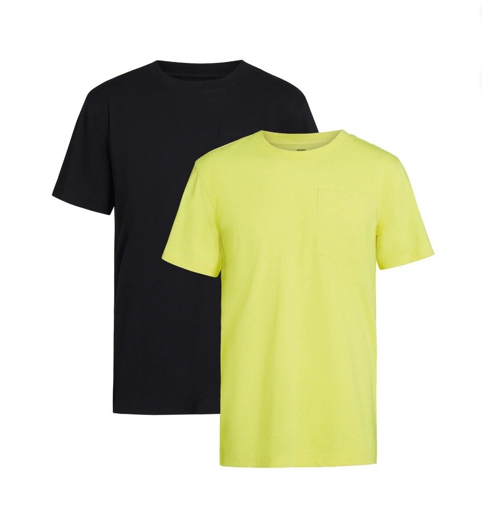 2-Pack BRAHMA Men’s S (34-36) Pocket Tee Relaxed Short Sleeve Moisture Wicking