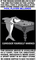 BE AFRAID BE VERY AFRAID Skull Skeleton Girl Billiards Pool Player T-shirt