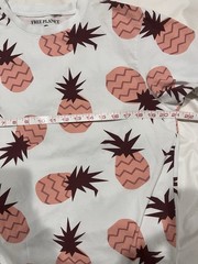 Free Planet Authentic Apparel Cotton Spandex Tee Men’s Large Pink Pineapple