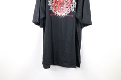 NOS Vtg Marithe Francois Girbaud Mens 3XL Baggy Spell Out Glitter T-Shirt Black