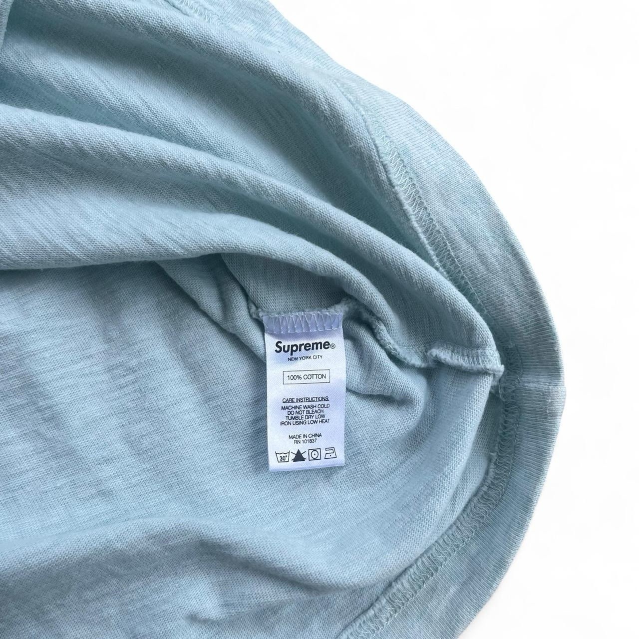 2016 SS16 Supreme NYC Heather Light Mint Pocket Tee Large Heavy Cotton gallery