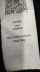 True Religion Two Tone Buddha Face Tee Men’s XL Black/White Crew Neck Cotton Tee