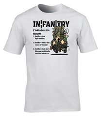 Infantry Definition Funny Soldier Humour Military Veteran T-Shirt