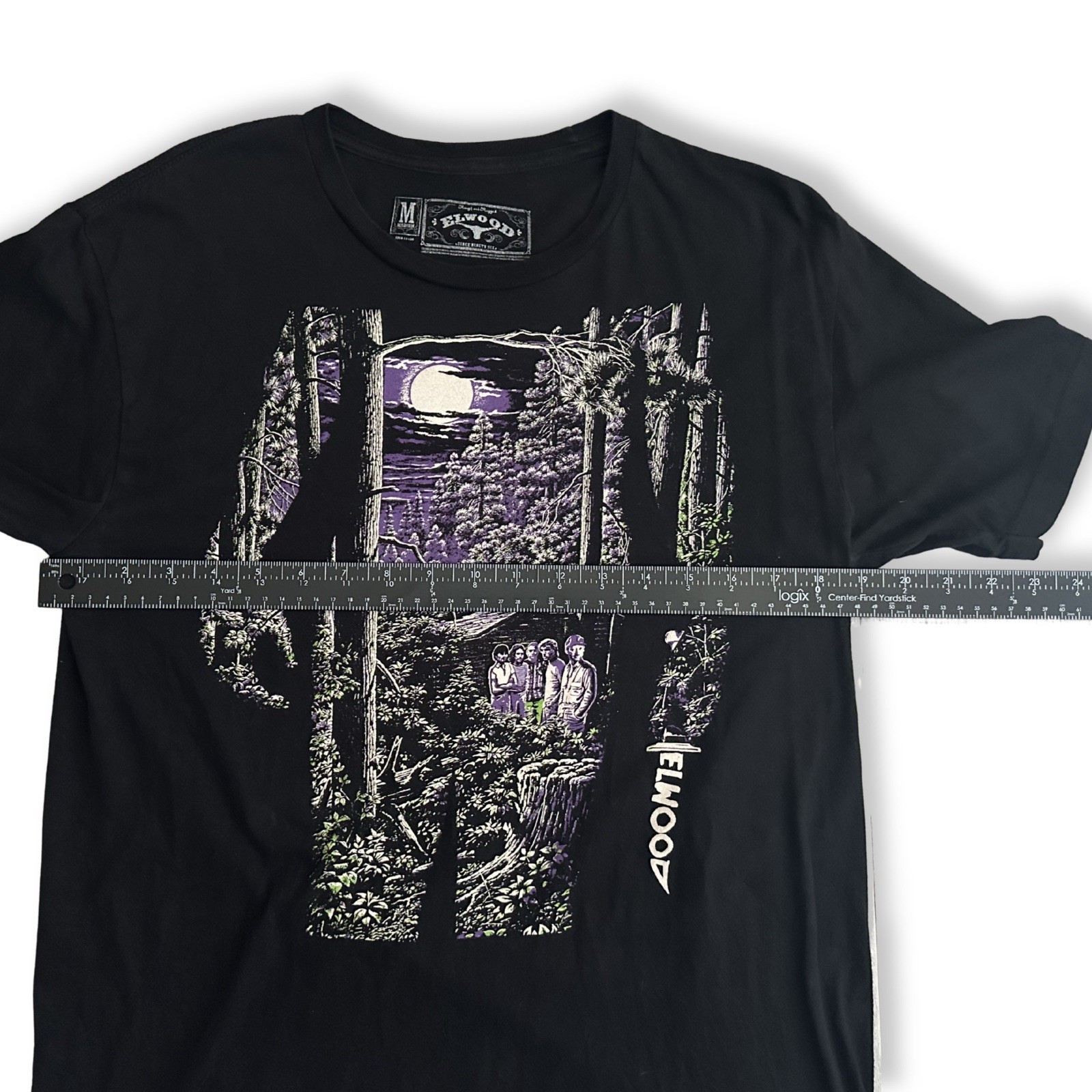 Elwood Skateboards Friday The 13th Horror Graphic Tee Mens M Med Black Y2K Skate gallery