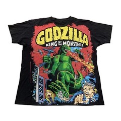 Tultex Godzilla Large Graphic Print T-Shirt Size Large