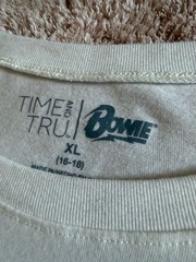 Time and Tru David Bowie Graphic Lightning Bolt T-Shirt