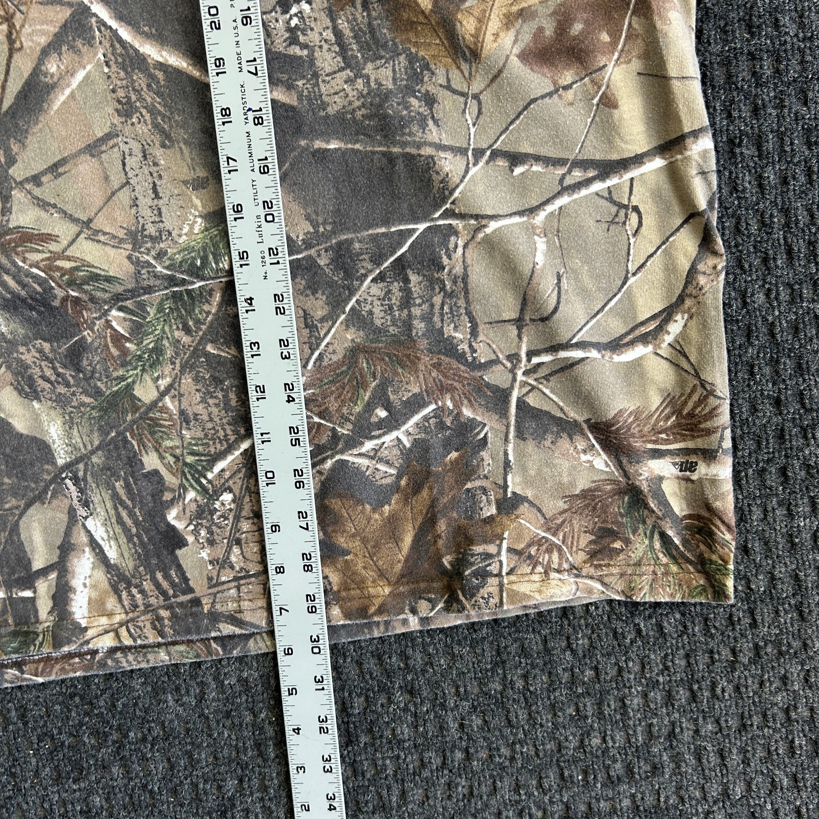 Vintage RealTree AP Camo Pocket T Shirt 2XL Red Head Woodland Tree Hunting gallery