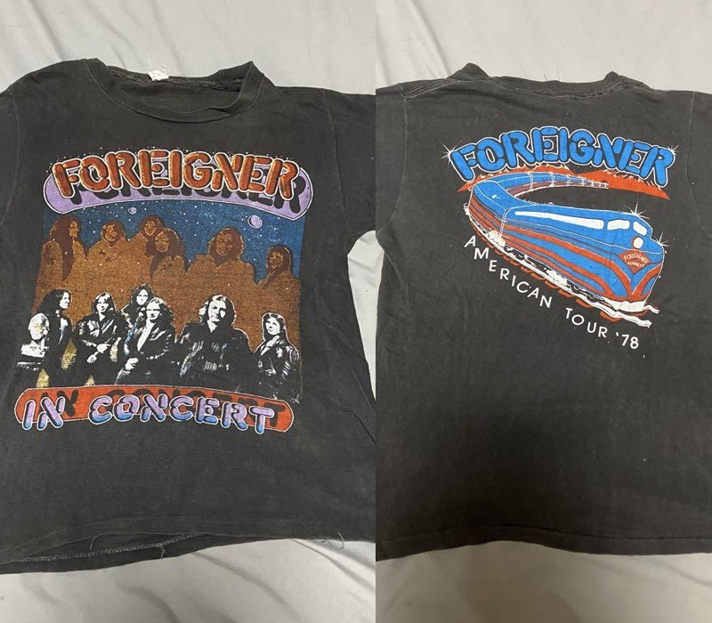 90s Foreigner band Rock band Charcoal Reprint digital T shirt S-5XL NH24157 gallery
